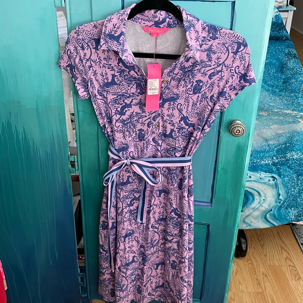 NWT LILLY PULITZER RENEE DRESS XS LILAC FREESI